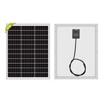 Newpowa® Solar Panel 25 W 20 W Monocrystalline 12 V Mini Solar Power for Fan, Balcony, Pool Heater, Other Off-Grille Solar Charging Systems