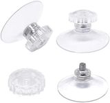 30 Packs Suction Cup Glass Suction Pads 45mm Clear PVC Plastic Sucker Pads Without Hooks/Extra Strong Adhesive Suction Holder