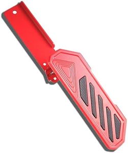 AULESSE Dead Pedal Driver Foot Rest Pad for 2018-2024 Je-ep Wrangler JL JLU 4XE Gladiator JT Foot Rest Dead Pedal，Red