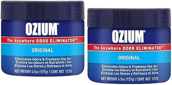 (2Pack (130ml)) - Ozium Smoke & Odours zRHXS Eliminator Gel. Home, Office and Car Air Freshener, 130ml (2 Pack)