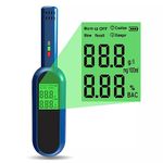 Dr.mom Professional Alcohol Tester Breathalyzer Pocket Digital Detector Breath Analyzer Audible Alert Portable With Lcd Display And Easily Rechargeable(Large)