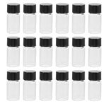 Clear Glass Sample Vial, 20ml Reagent Vials Clear Essential Oil Bottles for Cosmetic Liquid Culture Lab Science Experiments(30pcs)