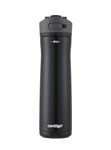 Contigo Ashland Chill 2.0 Stainless Steel Leak-Proof Water Bottle with Straw and Carry Handle for Easy Travel, Vacuum-Insulated and BPA-Free, Licorice, 24 oz (709 mL)