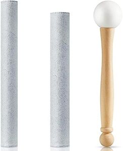Singing Bowl Mallet 100% Hand-Sculpture in Nepal Tibetan Singing Bowl Wooden Mallet Striker Sound Bowl Stick Meditation Accessories for Meditation Yoga Relaxation Healing Gifts