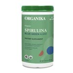 Organika Certified Organic Spirulina Powder- Superfood, 3rd Party Tested, Pristine Sourcing, Vegan- 500g