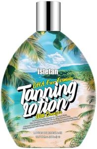 isletan Pineapple Dark Bronzing Tanning Lotion For Indoor Tanning Bed Accelerator, Outdoor Tanning Lotion With Bronzer To Get Dark Fast For Tattoo, 13.5fl.oz