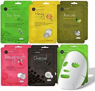 Celavi Essence Facial Mask Paper Sheet Korea Skin Care Moisturising 12 Pack (Mix - 2 of Each)...