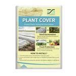 ECCOGREAT 10 FT x 30 FT Garden Fleece Frost Protection Plant Cover, 1.05 oz Breathable Light Water Permeable Plant Covers, Freeze and Sun Protection Against Insect Pests