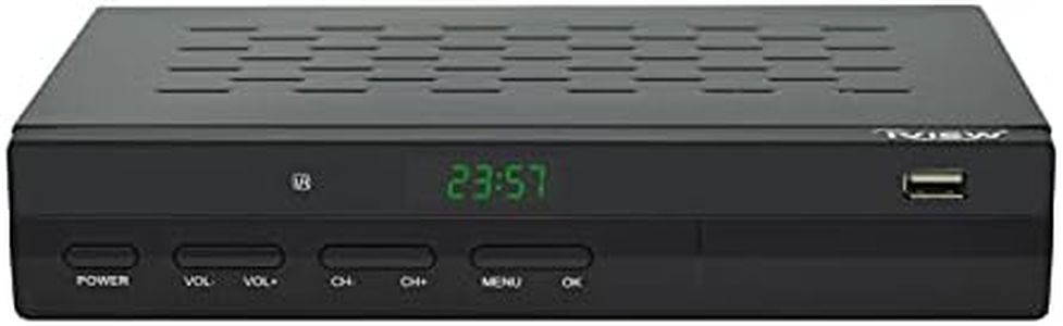 IVIEW-3500STB III, ATSC Digital Converter Box with Recording and Media Player, Analog to Digital, QAM Tuner, Channel 3/4, HDMI, A/V, USB, Learning Remote