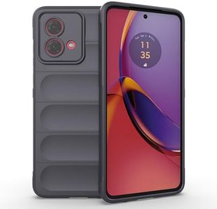 SEAHAI Case for Motorola Moto G84 5G, [Drop Protection, Non-Slip Airbag Design] Robust Case, Stylish Protective Case, TPU Bumper + Soft Silicone Shockproof Mobile Phone Case - Dark Grey