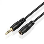 TNP 3.5mm Mono Extension (6FT) - 12V Trigger, IR Infrared Sensor Receiver Extension Extender, 3.5mm 1/8" TS Monaural Mini Mono Audio Plug Jack Connector Male to Female Cable Wire Cord