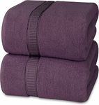 Utopia Towels - Premium Jumbo Bath Sheet (90 x 180 cm, 2 Pack) -100% Ring Spun Cotton Highly Absorbent and Quick Dry Extra Large Bath Sheet - Super Soft Hotel Quality Towel (Plum)