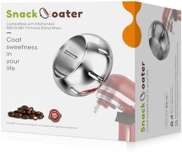 Aieve Snack Coater Compatible with KitchenAid Tilt-Head Stand Mixer, Chocolate Coating Attachment for Freeze-Dried Strawberries,Almonds,Pistachios & Nuts,Ideal for Home Use