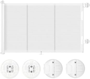 Barrière de Sécurité Rétractable sans Percage, Barrières d’escaliers et de Portes pour Bébés Enfant et Chiens, 0-150 cm