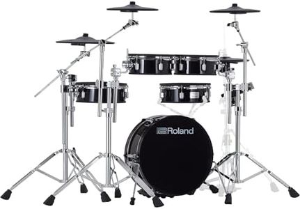 Roland VAD307 V Acoustic Design Space-Saving Drum Kit with Shallow-Depth Shells, Updated TD-17 Module, Thin Cymbals