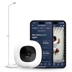 Nanit Pro Smart Baby Monitor & Floor Stand with Breathing Band, New Version - 1080p Wi-Fi Video & Sound Camera, Sleep Coach & Breathing Motion Tracker, 2-Way Audio, iOS and Android Compatible - White