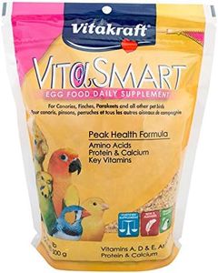 Vitakraft VitaSmart Egg Food for Birds - Daily Supplement for Parrots, Parakeets, Cockatiels, and Canaries - Bird Calcium Supplement 1.1 Pound (Pack of 1)