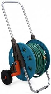 Omabeta 1PCS G1/2 Garden Hose Reel Cart with 2 Wheels, Hold 200ft Hose,Garden Waterpipe Rack, Watering Trolley for Courtyards Lawns