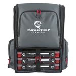 Evolution Fishing Largemouth 3.0 Tackle Backpack - Patent Pending Modular Dividers, Rod Holders, Heavy Duty Fishing Backpack, Includes Quiklatch Tackle Trays