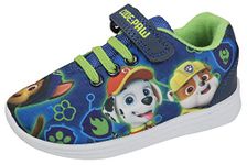 Paw Patrol Boys Sports Trainers Code: Paw Blue/Green 5 UK Child