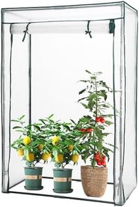 DEWEL Greenhouse, 100x50x150 cm Vinyl Walk-in Green House Kit