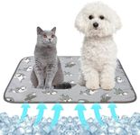 NACOCO Summer Pet Cooling Mat - Cat Dog Cushion Pad Sleeping Cool Sharks Comfortable Soft for Pets Kids and Adults (Grey Shark, S)