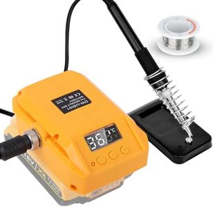 Battery Soldering Iron Compatible with Dewalt 18 V Li-ion Battery: 18 V Digital Soldering Iron Station for DIY, Device Repair, Watch Repair and Wire Welding (Battery Not Included)