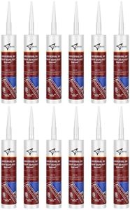 Survol RV Roof Sealant Self-Leveling Wholesale Caulk 12 Pack, White, Ideal for RV Roof Repair & Appliance Sealing, Maintenance, Secure