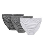 Fruit of the Loom Men's Underwear Classic Slip - 3-Pack Black Stripe - Small