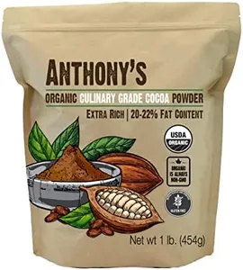 Anthony's Organic Culinary Grade Cocoa Powder, 1 lb, Dutch Processed Baking Cocoa, Gluten Free, Non GMO, Keto Friendly