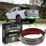 Tiannor 60 Inch Tailgate Strobe Light Strip 288LED Green/White Strobe Emergency Lights Bar Flexible Flashing Warning Hazard Light w/Waterproof for Volunteer Firefighter Vehicles POV Trucks