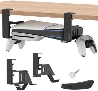 JUSPRO PS5 Under Desk Mount Holder Accessories Compaitble with PS5 Pro/Slim/Disc & Digital Edition Console