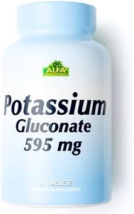 Potassium Gluconate 595 Mg by Alfa Vitamins - Supports Heart Function & Promotes Muscle acitvity - 100 Tablets