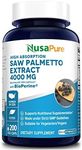 Saw Palmetto Extract 1000mg per Caps 200 Capsules (Non-GMO & Gluten Free) - Healthy Urination Frequency & Flow Formula - May Help Block DHT