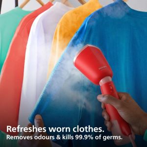 Philips 5000 Handheld Garment Steamer – Orange Red