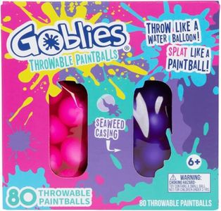 Goblies Throwable Paintballs Super Pack of 80 Throw Like a Ball, Splat Like a Paintball