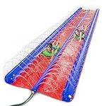 stargo Giant Backyard Water Spraying Slip and Slide, 25 Feet Slide with 2 Inflatable Sliding inflatables red, Blue