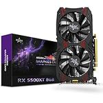 Tactical Element AISURIX Radeon RX 5500xt 8gb GDDR6 Graphic Card,128 Bit, 3XDP, HDMI, PCI Express 4.0X8, 8pin with Fan Intelligent Regulation System Gaming PC Graphics Cards