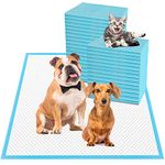 Bulubaky 6 Layers Leak-Proof Super Absorbent Puppy Pads Pee Pads for Dogs, XXL Extra Large Thicken Polymer Quick Dry Wee Wee Pads, Disposable Pet Training Pads for Dogs Cats Rabbit Parrots