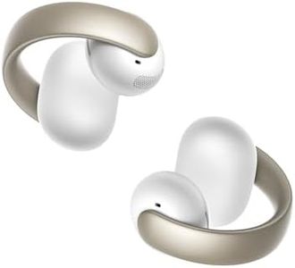 Soundcore AeroClip by Anker, Open-Ear Earbuds, Clip-On Headphones, Adaptive Comfort, Clear Calls with 4 Mics and AI, Stable Fit, 12mm Drivers for Powerful Bass, Open-Ring Design (White)
