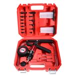 8MILELAKE 21pcs Handheld Vacuum Pump Set Tester Compatible for Automotive with Adapters Brake Bleeder Test Kit