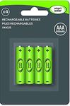 Smart Solar Rechargeable Batteries AAA 600mAh 4 Pack