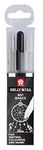 Sakura Gelly Roll Clear White Black, Set of 3 Pens