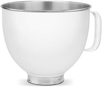 KitchenAid Ciotola metallizzate da 4,8 L BIANCO compatibile con Robot da cucina 4.3L e 4.8L