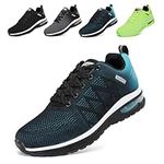 GoodValue Mens Running Shoes Tennis Lightweight Air Cushion Sports Shoes Fashion Athletic Breathable Mesh Upper Walking Sneakers Casual for Gym Blue