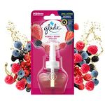 Glade Plug in Air Freshener Refill, Electric Scented Oil Room Air Freshener, Bubbly Bery Splash, Pack of 6 (6 x 20ml)