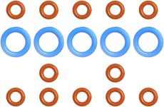 17 Pack Pcs Set O-Rings Seal Kit Fit For Breville Espresso Machines BES900 BES920 BES980 BES990 (5 Pcs Blue Large Size, 12 Pcs Red Small Size)