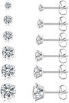 5 Pairs Stud Earrings Set, Hypoalle