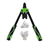 Digital Craft 13"Inch Hand Riveters Double Handles Nail Gun M3.2 M4.0 M4.8 Industrial Riveting Gun Tools with Hand Gloves