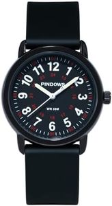 PINDOWS Women's Nurse Watch, 12/24 Hour Display, Luminous Dial, Soft Silicone Band, Waterproof to 30m